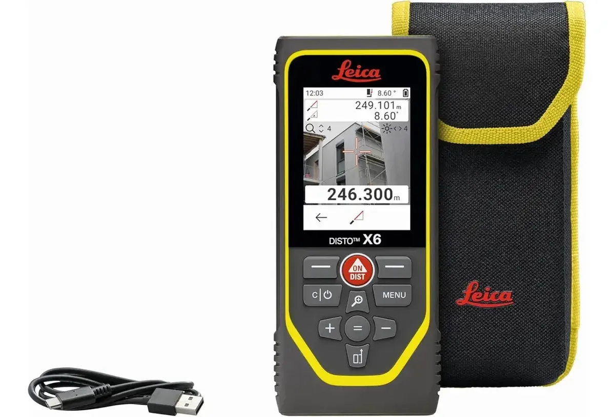Medidor De Distancia Láser Leica Disto X6 Geosystems 243.86m